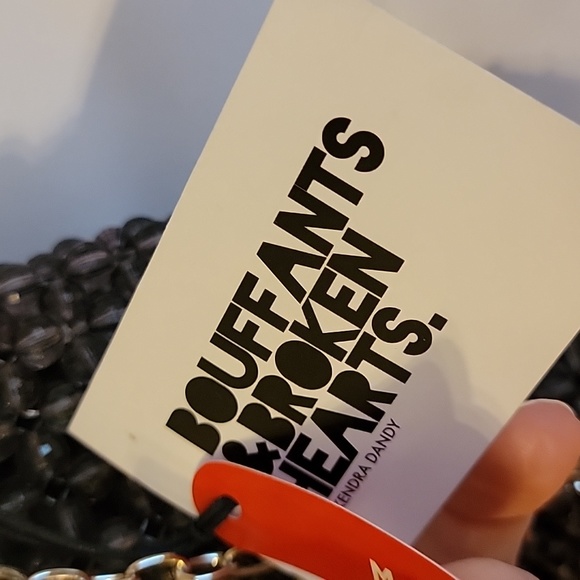 NWT BOUFFANTS & BROKEN HEARTS Kendra Dandy Skull Funky Halloween Beaded Purse - Picture 6 of 16